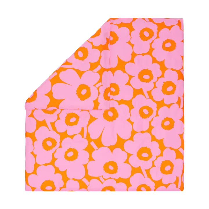 Funda nórdica Unikko 220x240 cm - Orange-pink - Marimekko