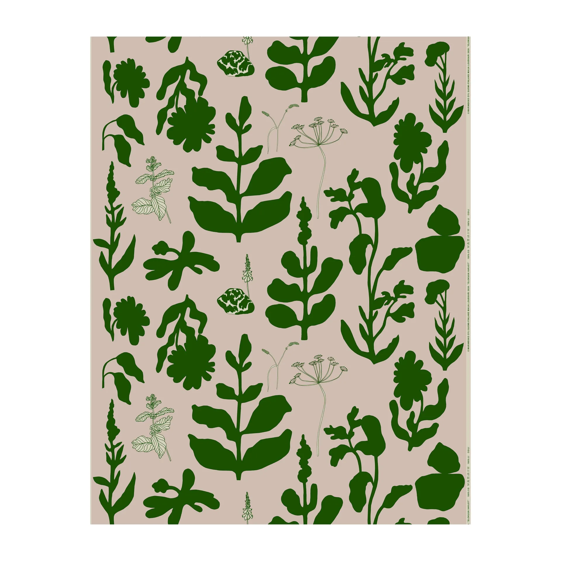 Hule Elokuun Varjot, Rosa-verde Marimekko