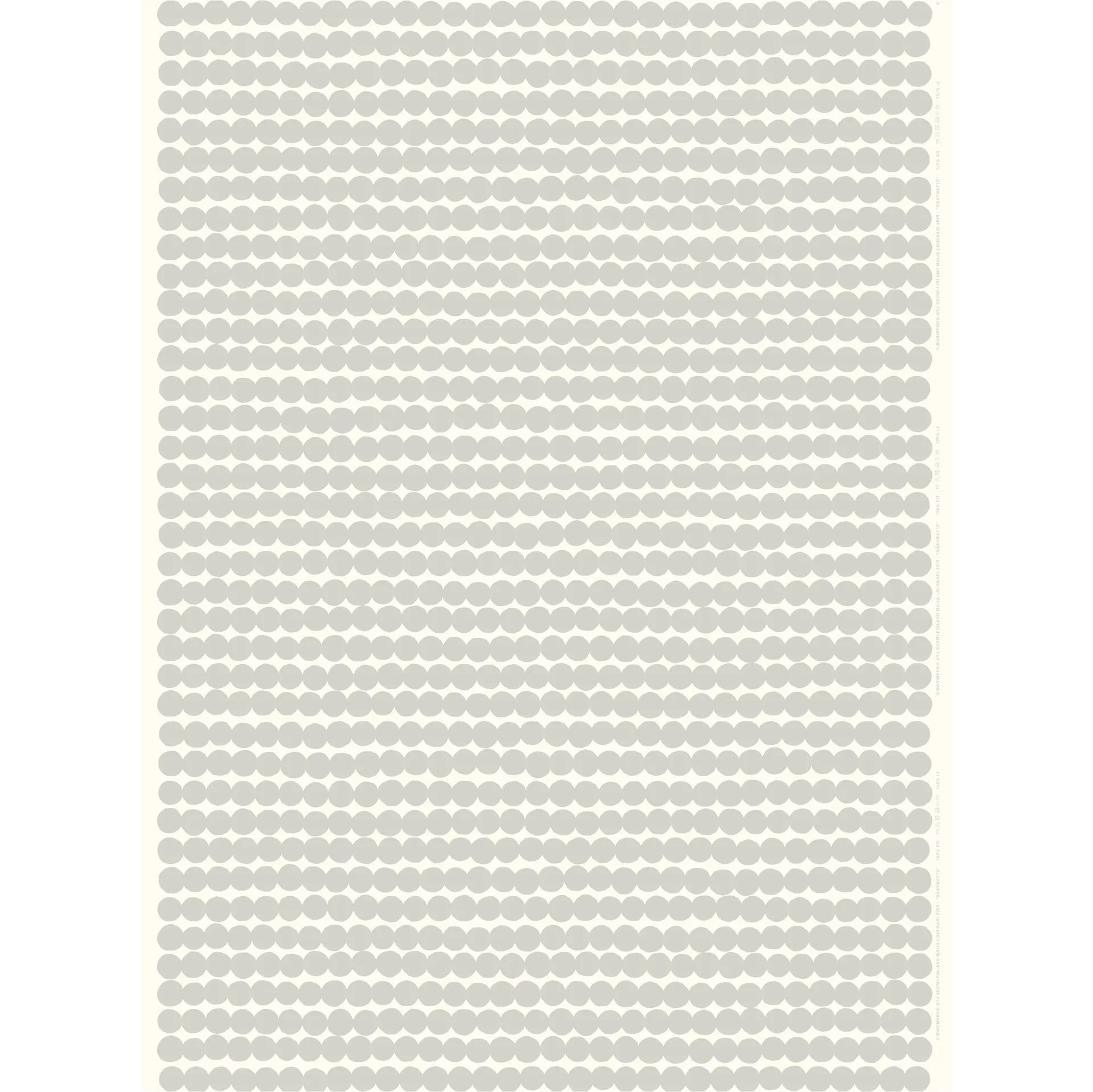 Hule Räsymatto, gris claro Marimekko