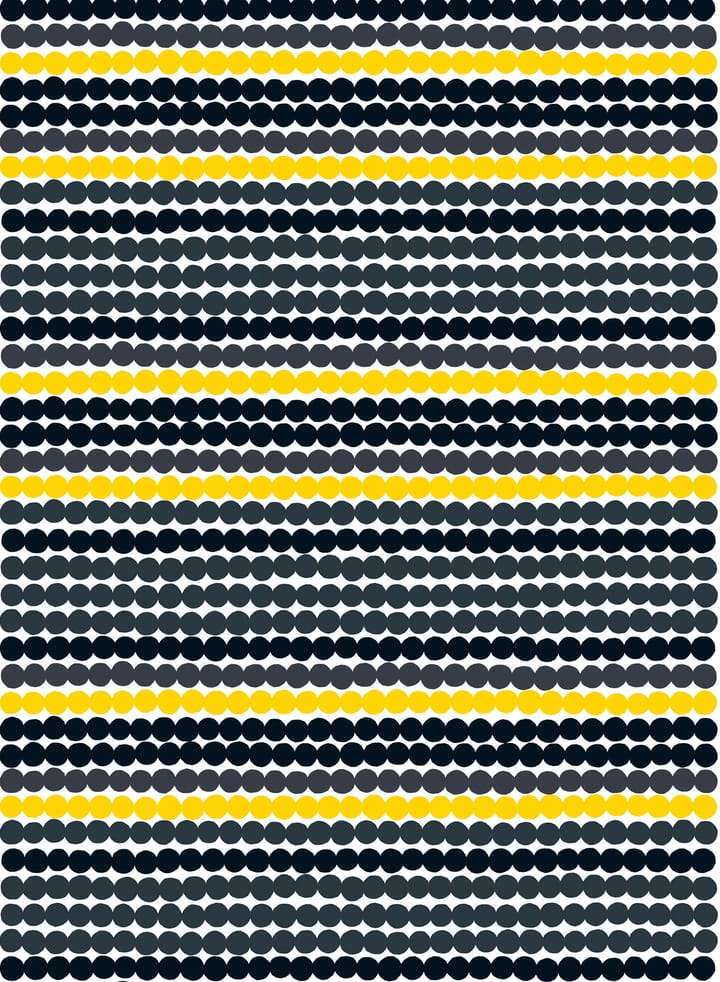 Hule Räsymatto - gris-negro-amarillo - Marimekko