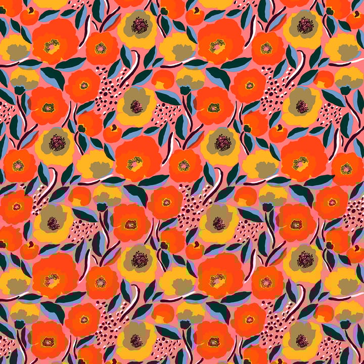 Hule Rosarium - rojo-azul-amarillo - Marimekko
