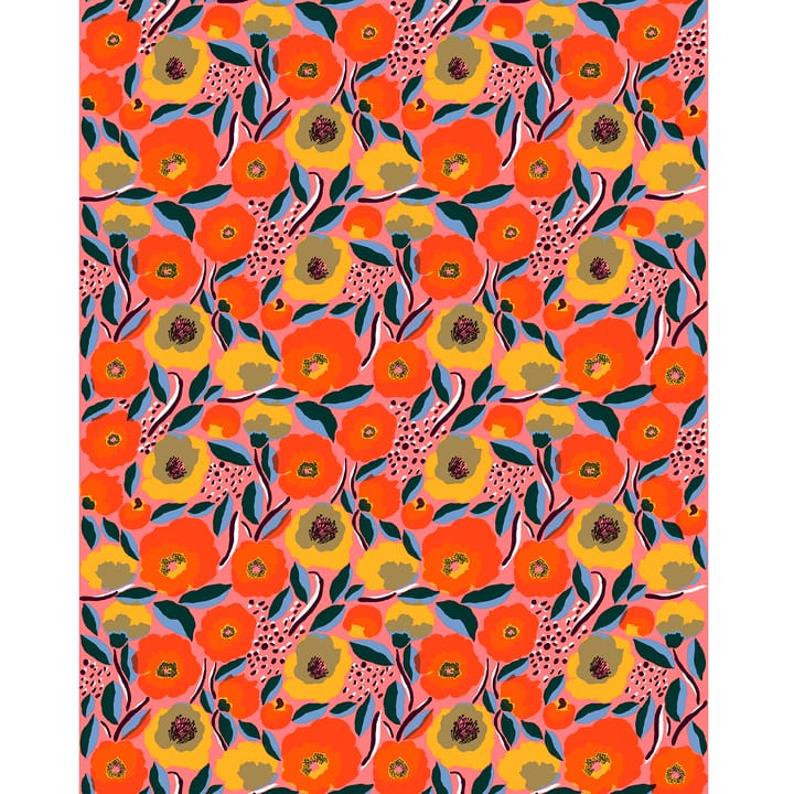 Hule Rosarium - rojo-azul-amarillo - Marimekko