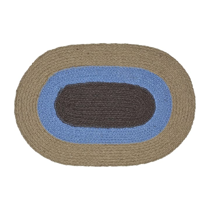 Individual de yute ovalado Melooni  - Marrón-azul - Marimekko