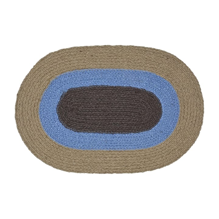 Individual de yute ovalado Melooni , Marrón-azul Marimekko