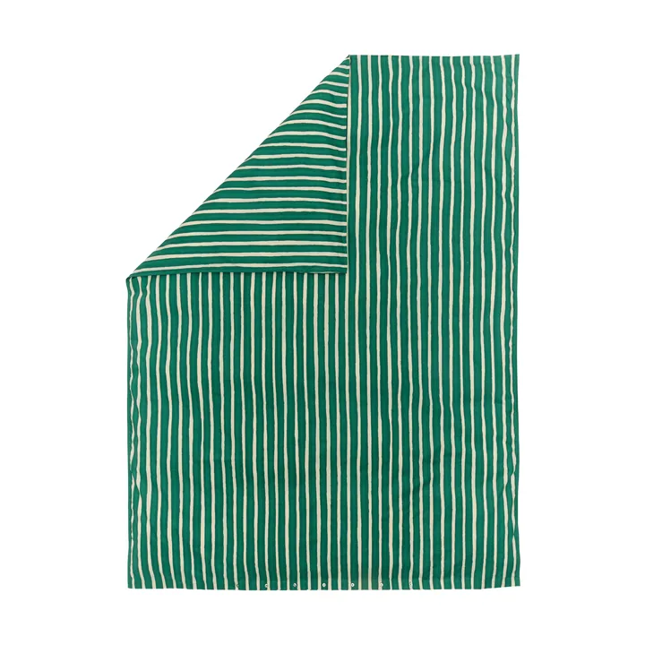 Iso Piccolo funda nórdica - Off white-emerald - Marimekko