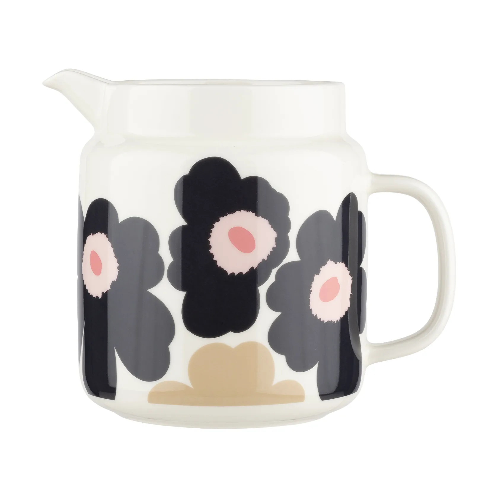 Jarra Unikko 1,25 L, Off white-charcoal-sand-pink Marimekko