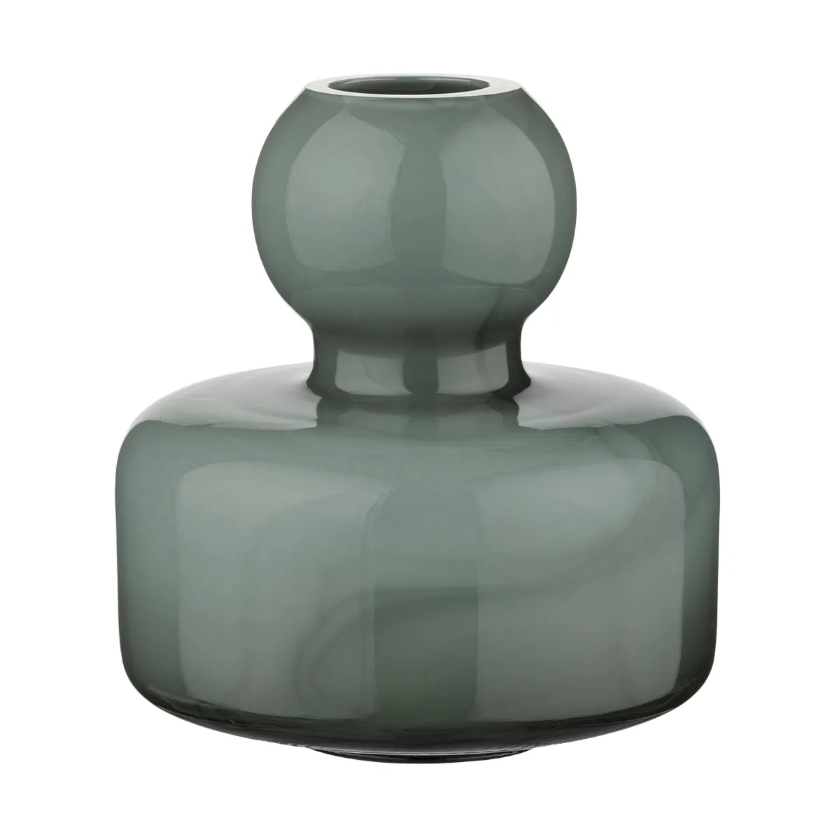 Jarrón Flower Ø10 cm, Charcoal Marimekko