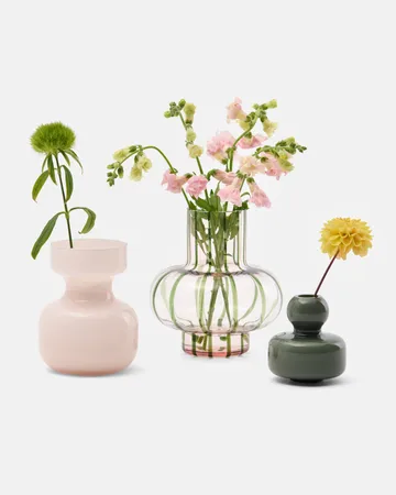 Jarrón Umpu 20 cm - polvo-oliva - Marimekko