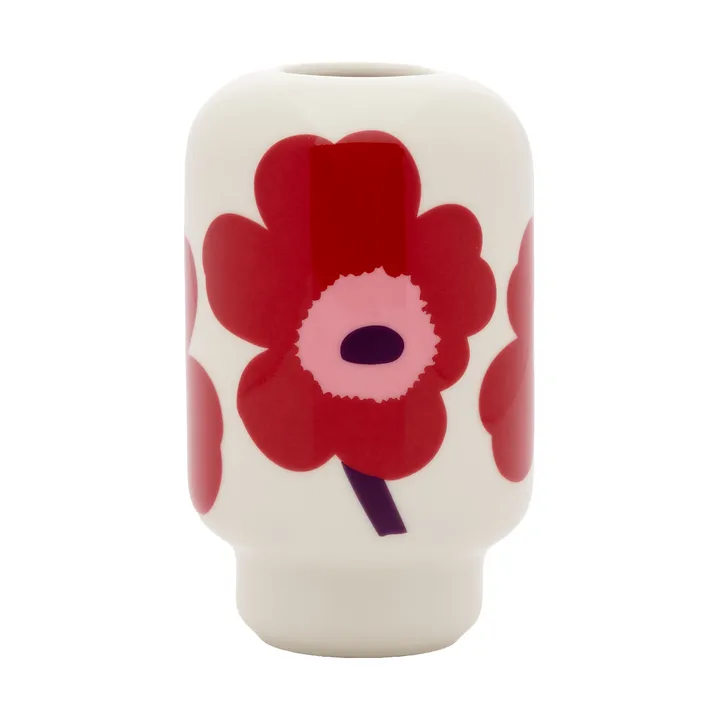 Jarrón Unikko 14 cm - White-cranberry-pink-plum - Marimekko