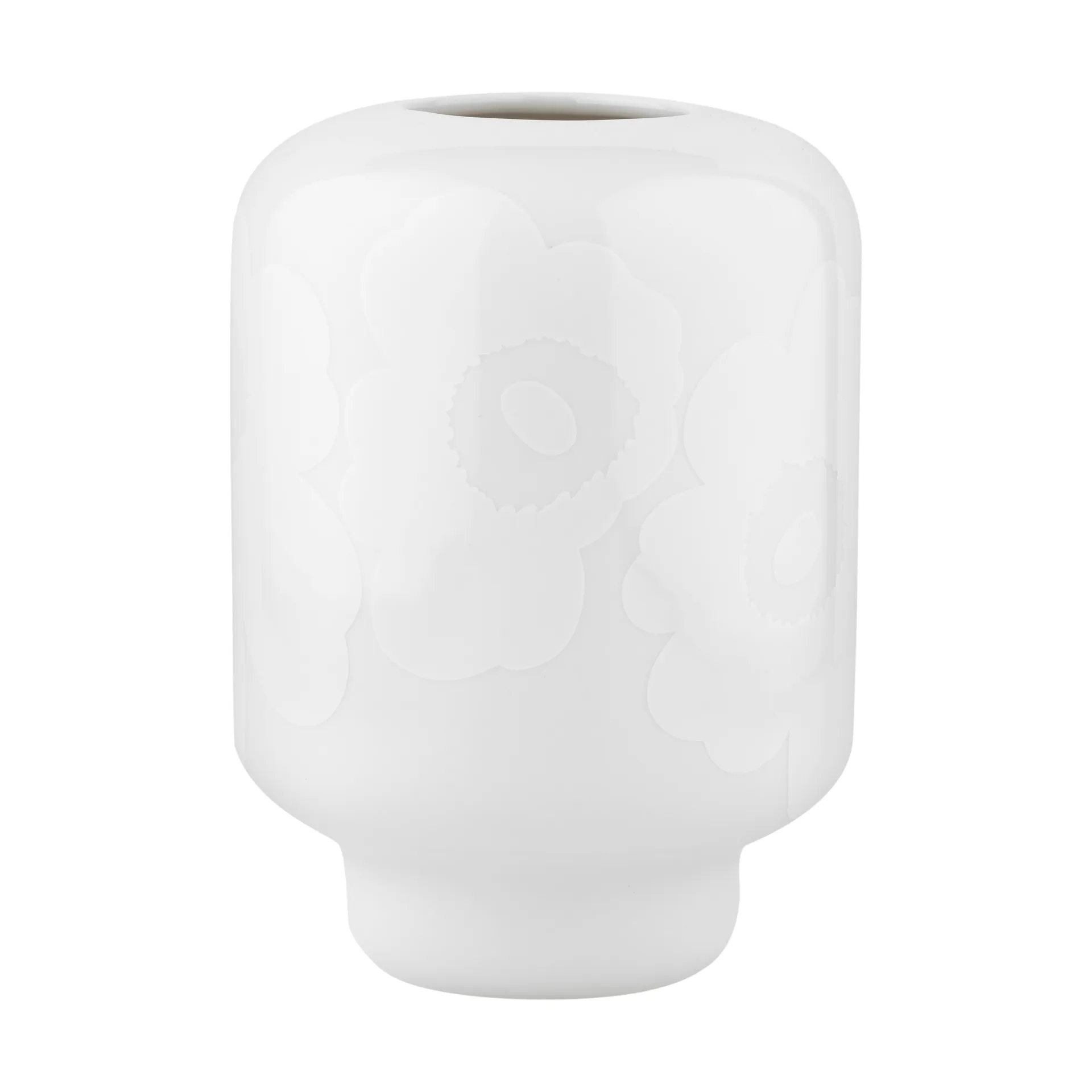 Jarrón Unikko cerámica 18 cm, White Marimekko