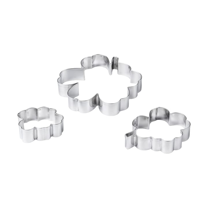 Juego de 3 moldes para pastel Unikko - Stainless steel - Marimekko