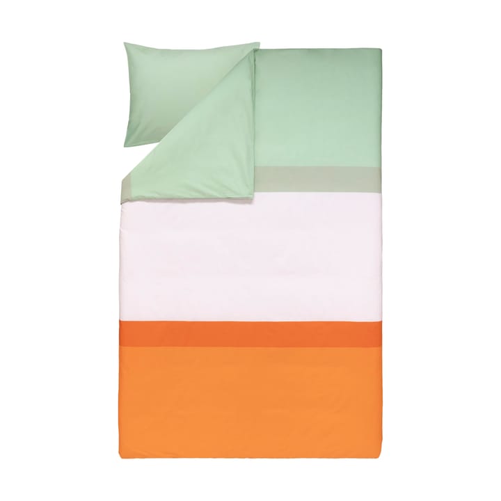 Juego de cama Hennika 150x210 cm+50x60 cm - Orange-light pink-sage - Marimekko