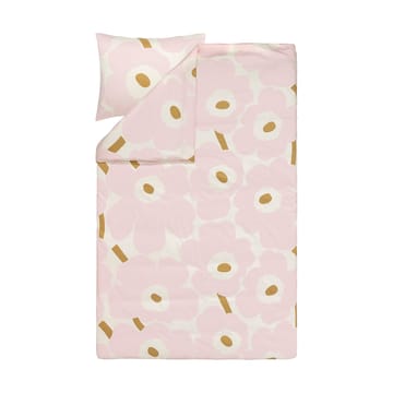 Juego de cama Unikko 150x210 cm+50x60 cm - White-light pink-beige - Marimekko