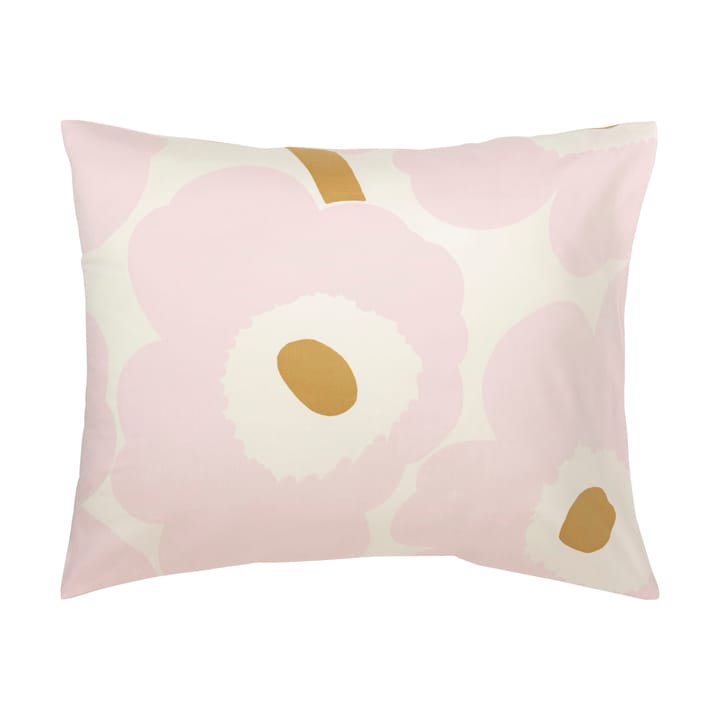 Juego de cama Unikko 150x210 cm+50x60 cm, White-light pink-beige Marimekko