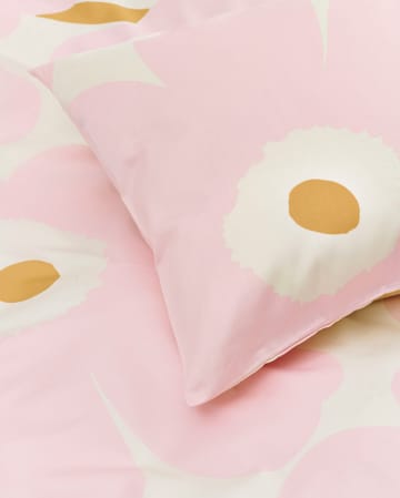 Juego de cama Unikko 150x210 cm+50x60 cm - White-light pink-beige - Marimekko