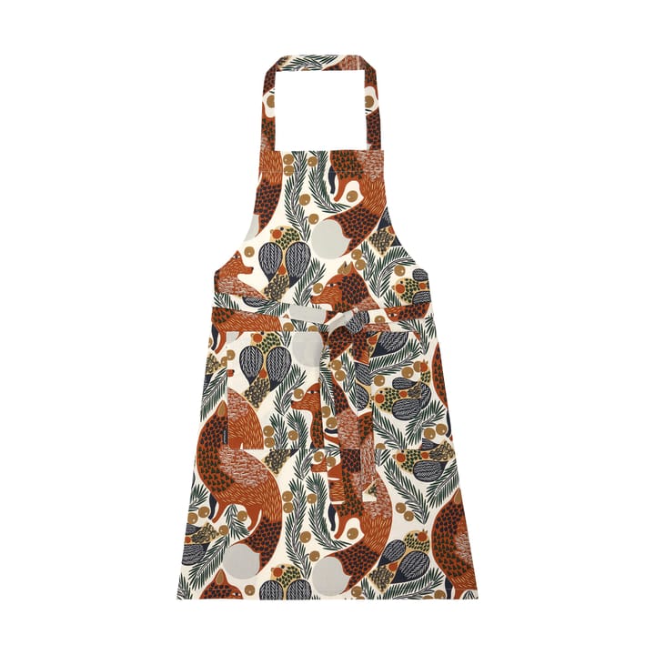 Ketunmarja Delantal, Cotton-brown-green Marimekko