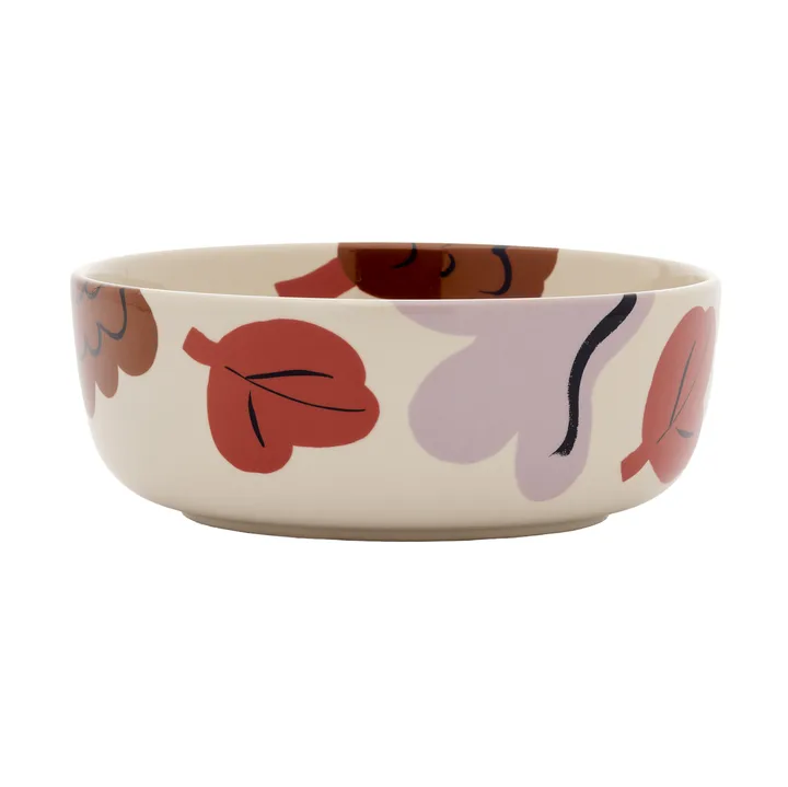 Kukasta Kukkaan cuenco - Stoneware-ciruela-bronce-terracota, 40 cl - Marimekko