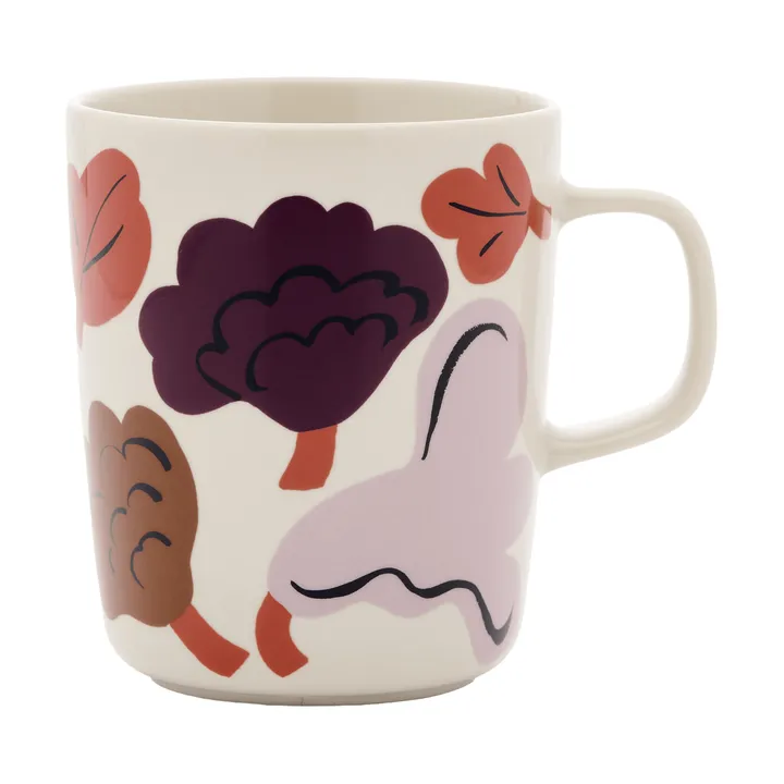 Kukasta Kukkaan taza - Gres-plum-bronze-terracotta 25 cl - Marimekko