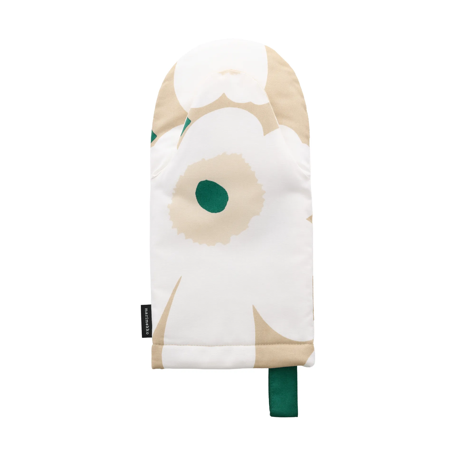 Manopla de cocina Pieni Unikko, Sand-white-hay-emerald Marimekko