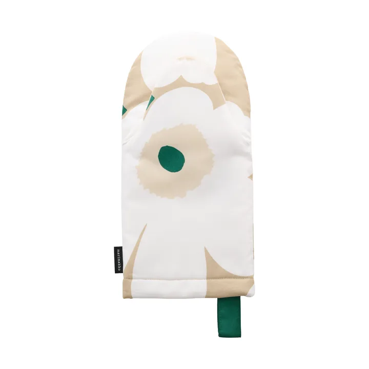 Manopla de cocina Pieni Unikko - Sand-white-hay-emerald - Marimekko