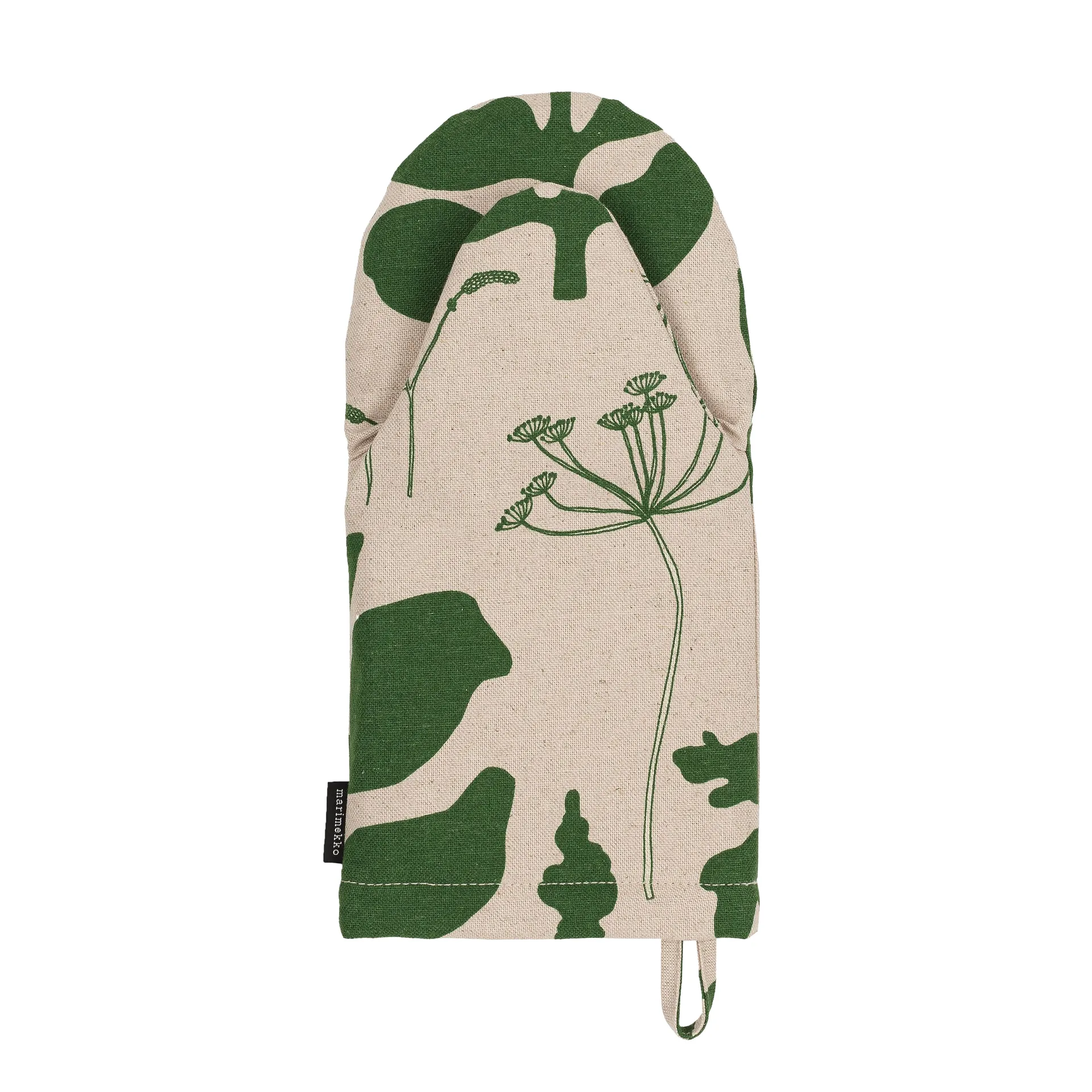 Manopla de horno Elokuun Varjot, verde-beige Marimekko