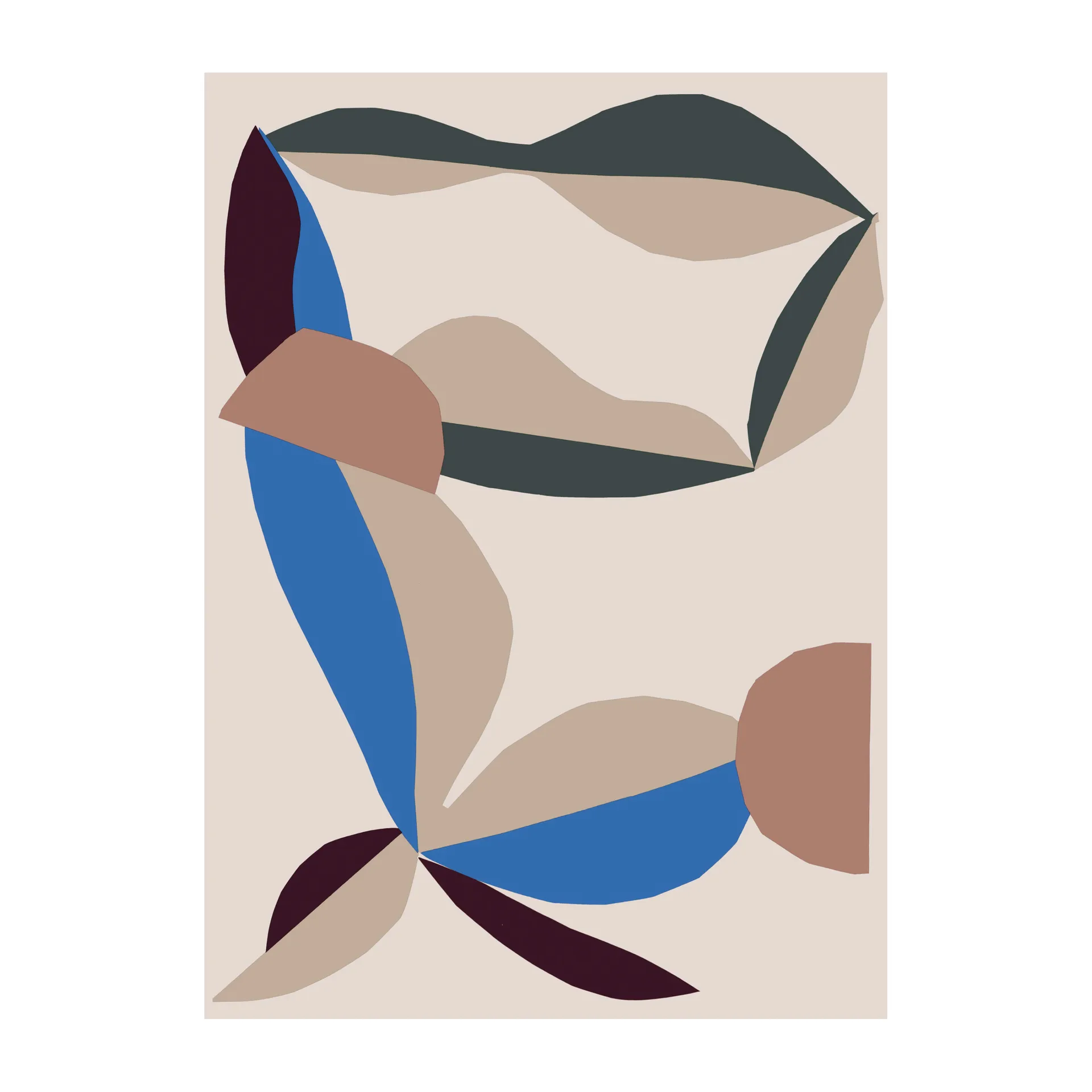 Manta Berry 130x180 cm, Cotton-red-electric-blue Marimekko