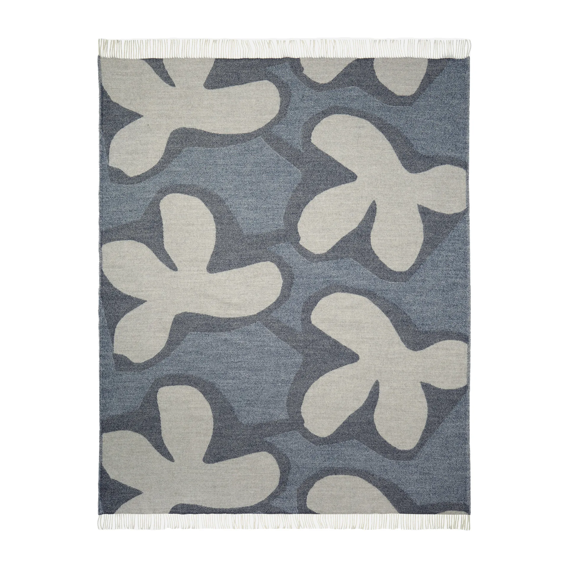 Manta de lana Kevätkiuru, Crudo claro-azul Marimekko