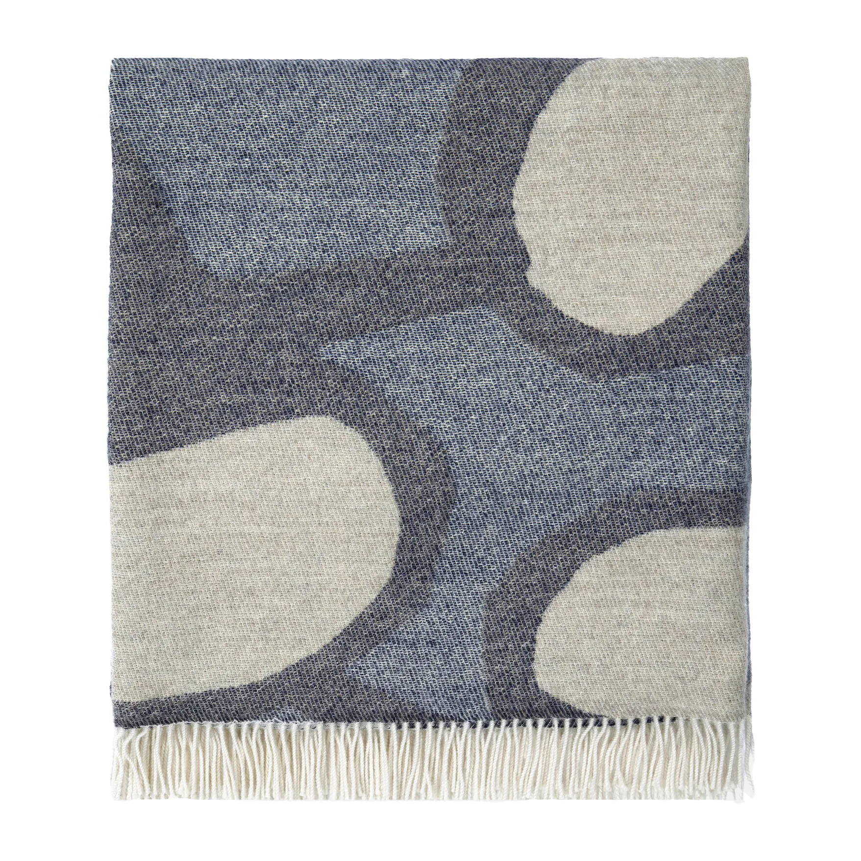 Manta de lana Kevätkiuru, Crudo claro-azul Marimekko