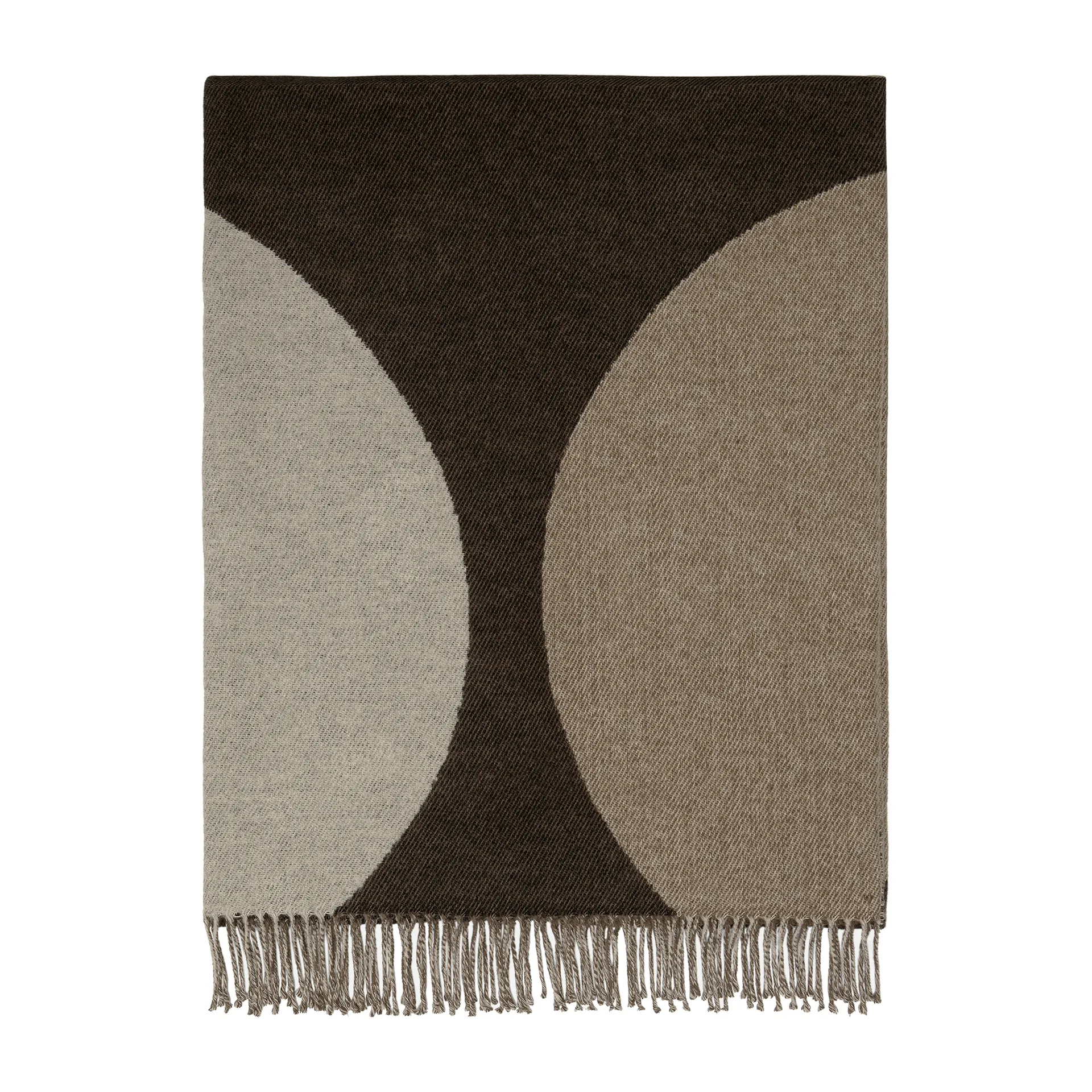 Manta Härkä 170x130 cm, negro-marrón-beige Marimekko