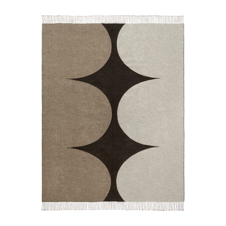 Manta Härkä 170x130 cm - negro-marrón-beige - Marimekko