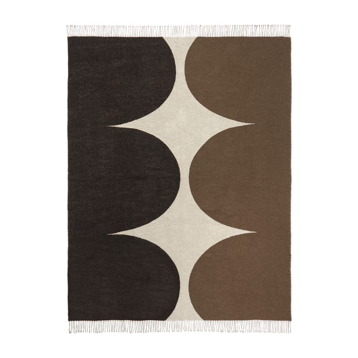 Manta Härkä 170x130 cm - negro-marrón-beige - Marimekko