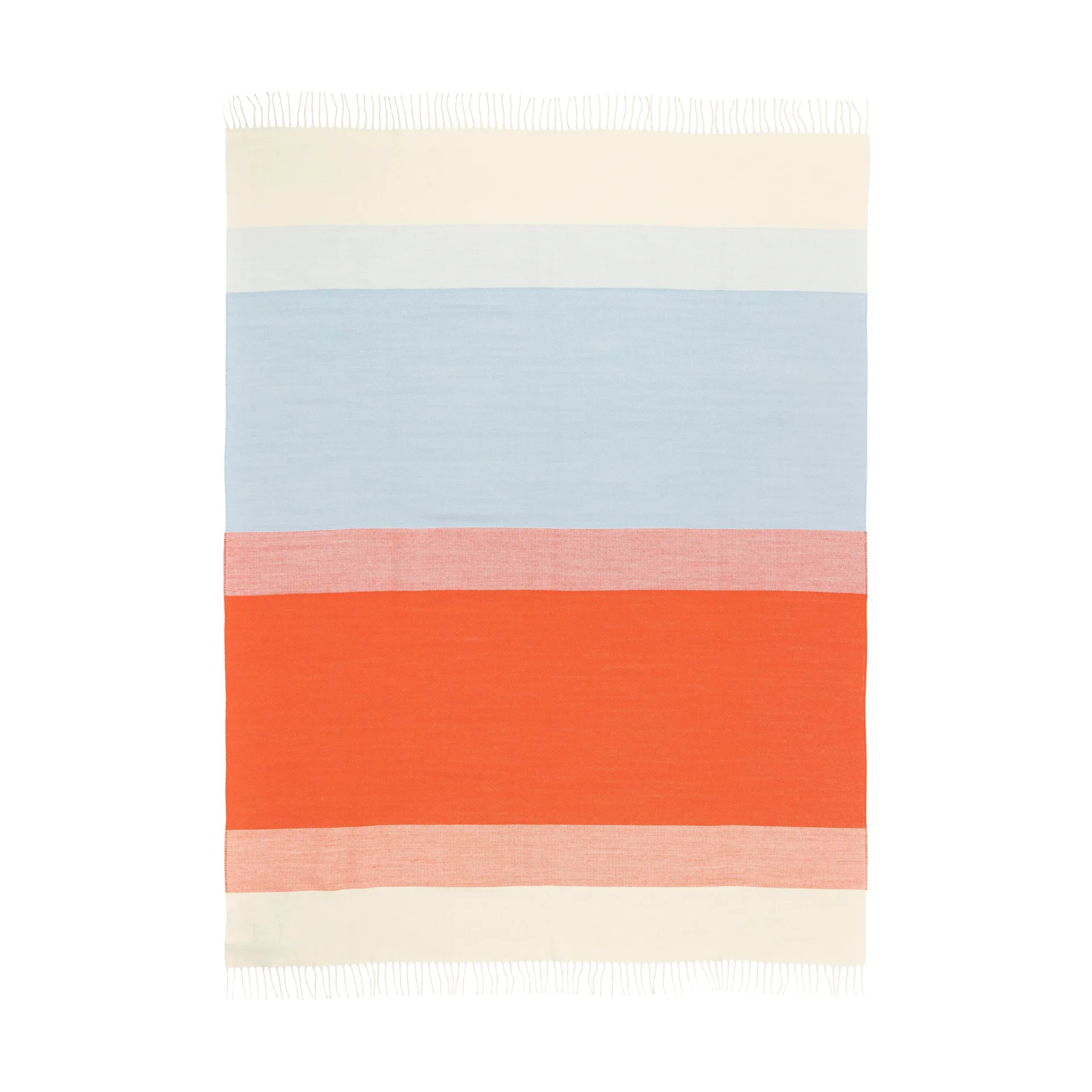 Manta Hennika 120x180 cm, Orange-white-Light blue Marimekko