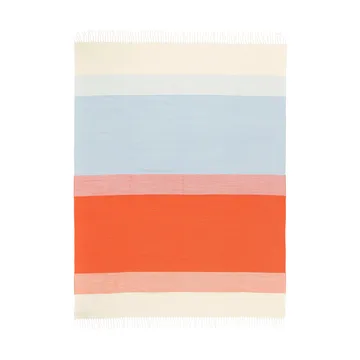 Manta Hennika 120x180 cm - Orange-white-Light blue - Marimekko