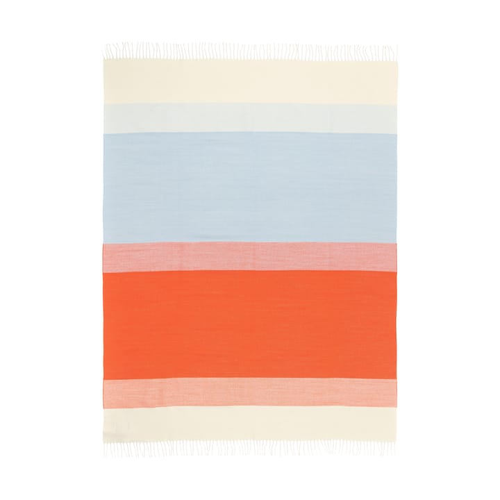 Manta Hennika 120x180 cm - Orange-white-Light blue - Marimekko