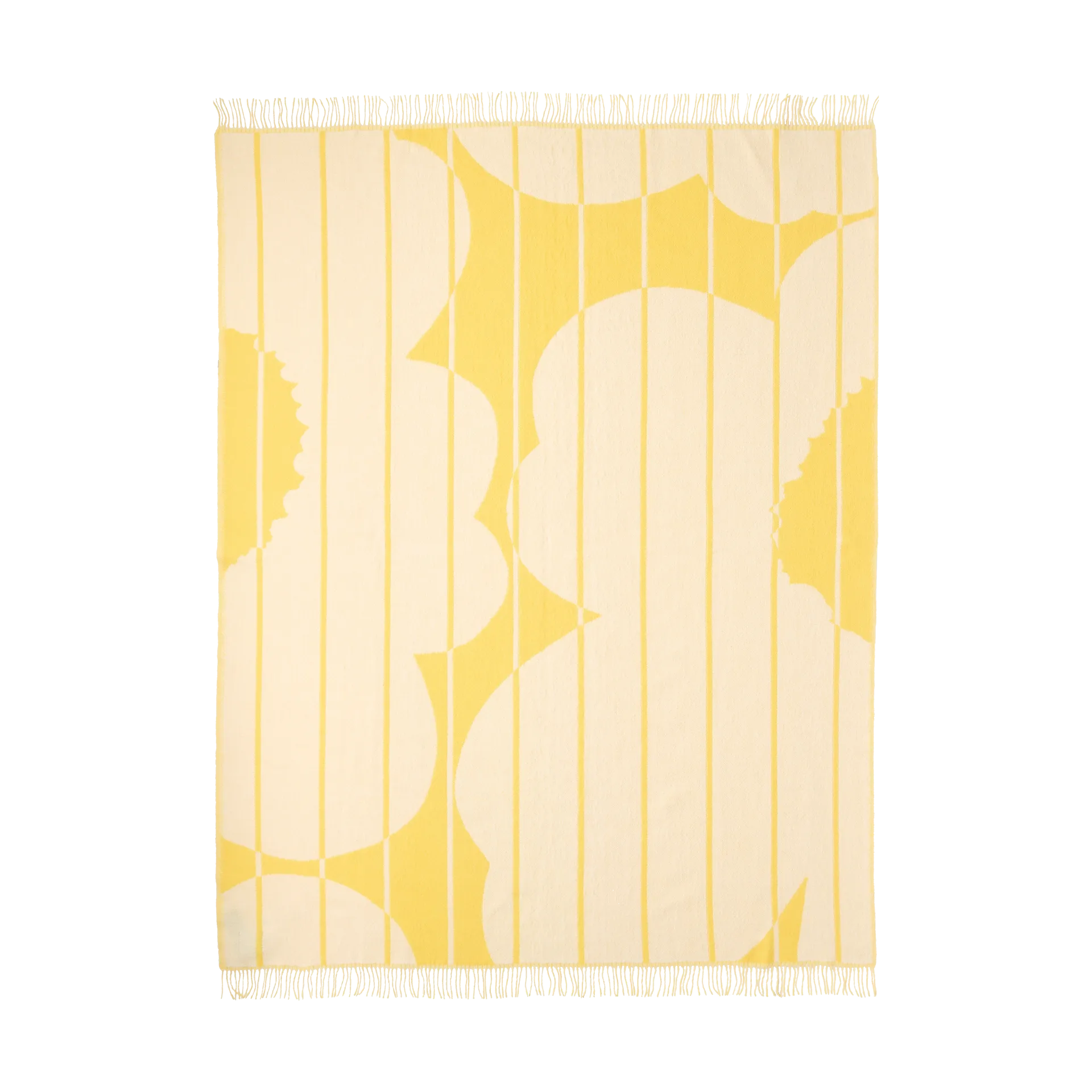 Manta lana Vesi Unikko 140x180 cm, Spring yellow-ecru Marimekko