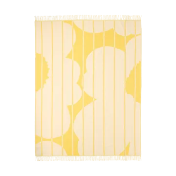 Manta lana Vesi Unikko 140x180 cm - Spring yellow-ecru - Marimekko