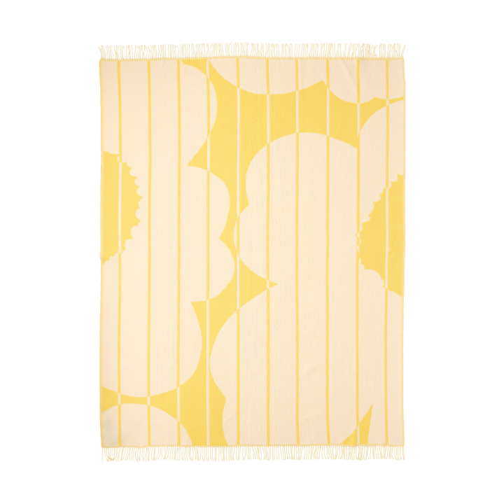 Manta lana Vesi Unikko 140x180 cm, Spring yellow-ecru Marimekko