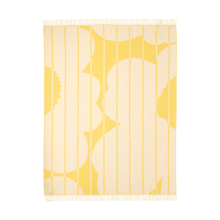 Manta lana Vesi Unikko 140x180 cm - Spring yellow-ecru - Marimekko