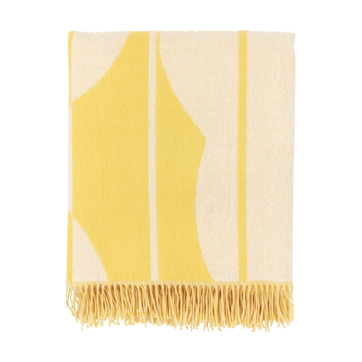 Manta lana Vesi Unikko 140x180 cm - Spring yellow-ecru - Marimekko