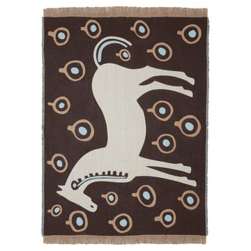 Manta Musta Tamma 130x180 cm - marrón-blanco-azul - Marimekko