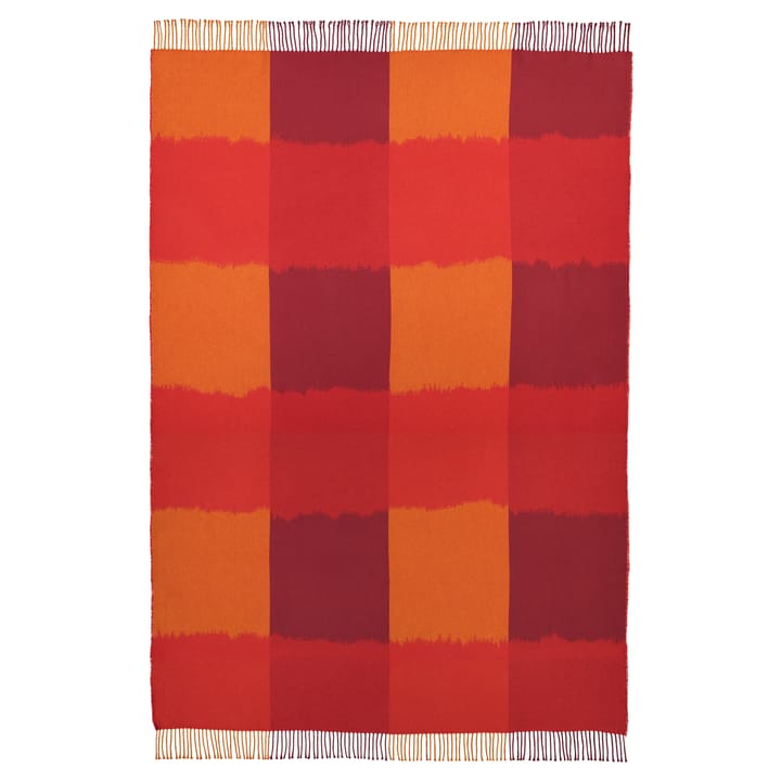 Manta Ostjakki 120x185 cm - rojo-naranja-marrón - Marimekko
