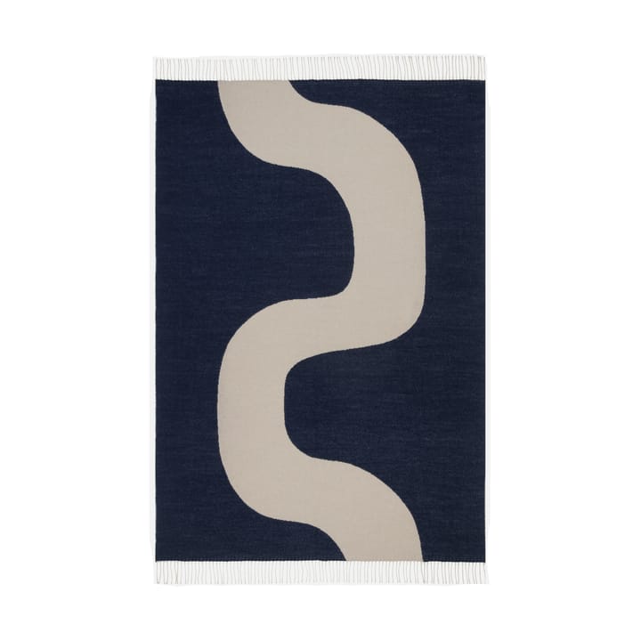 Manta Seireeni 130x180 cm - Off white-dark blue - Marimekko