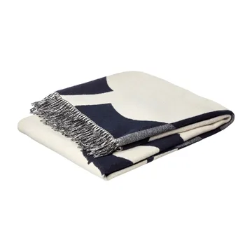 Manta Suur Unikko 130x170 cm - azul oscuro-arena-offwhite-oro - Marimekko