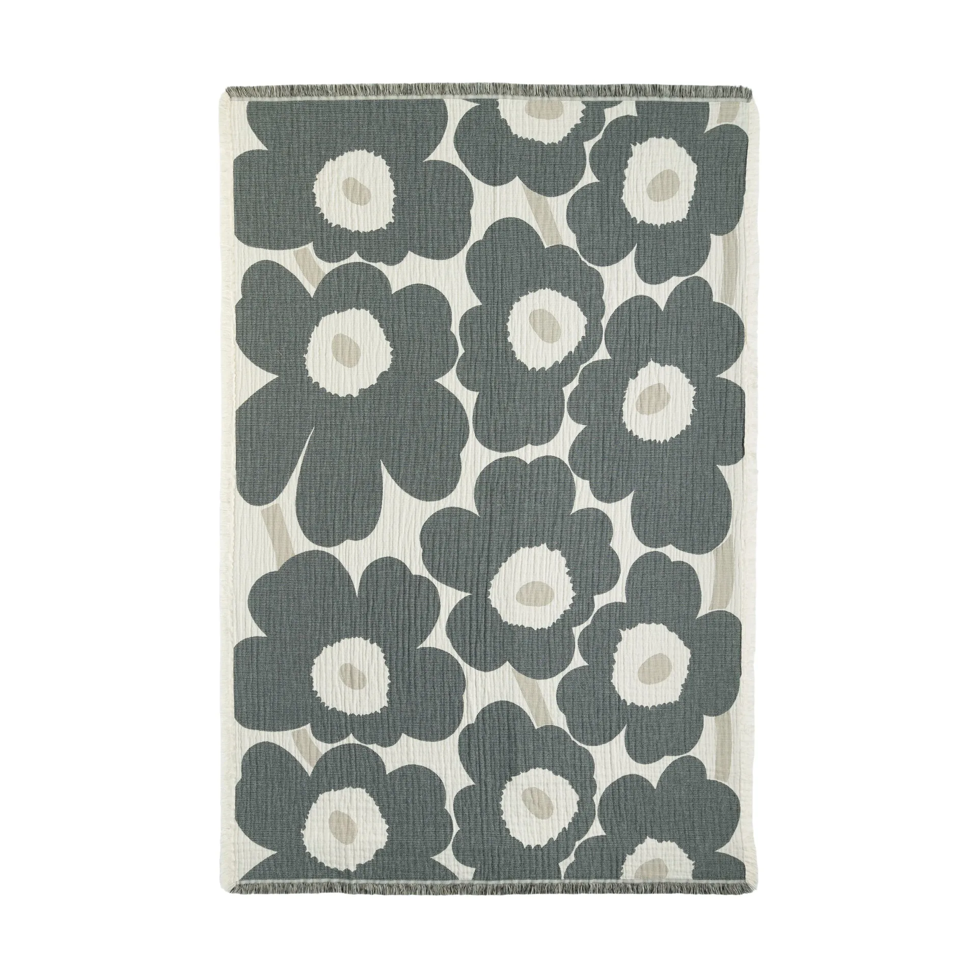Manta Unikko 150x220 cm, Off white-charcoal-sand Marimekko