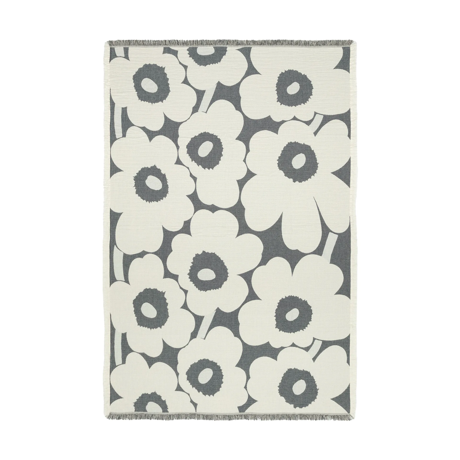 Manta Unikko 150x220 cm, Off white-charcoal-sand Marimekko