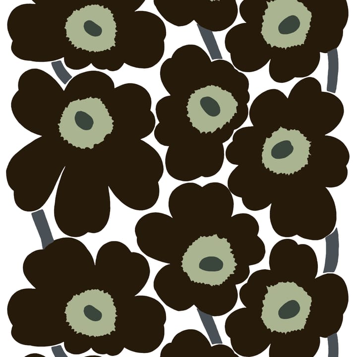 Mantel de hule Unikko, negro Marimekko
