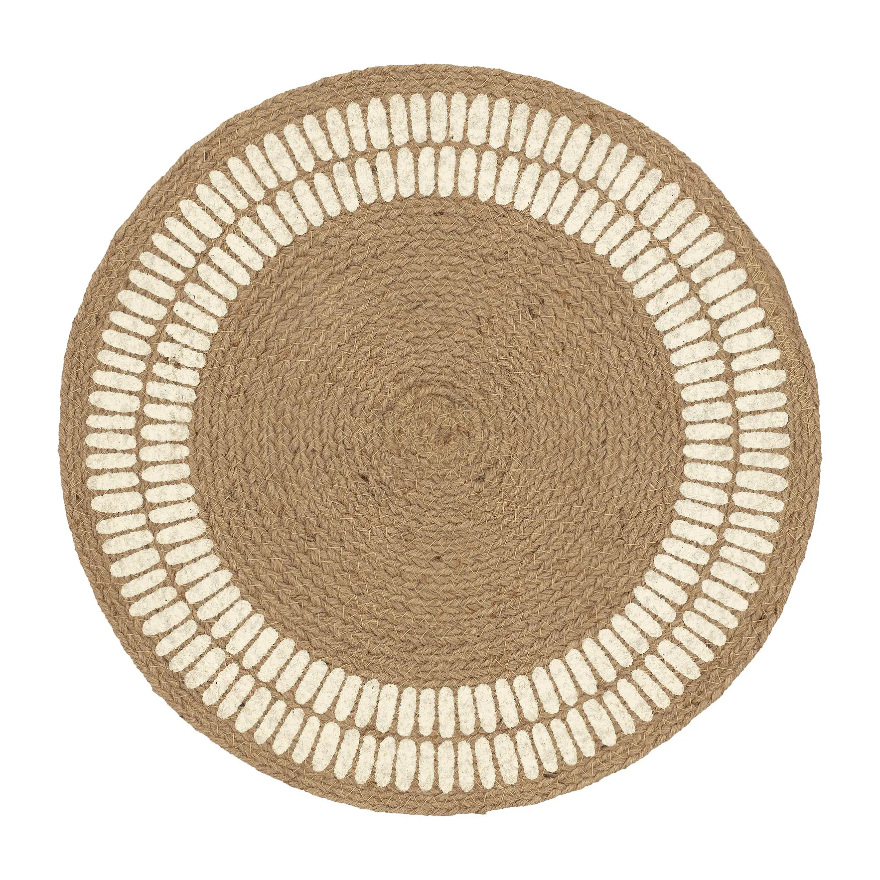 Mantel individual Alku yute Ø38 cm, Off white Marimekko