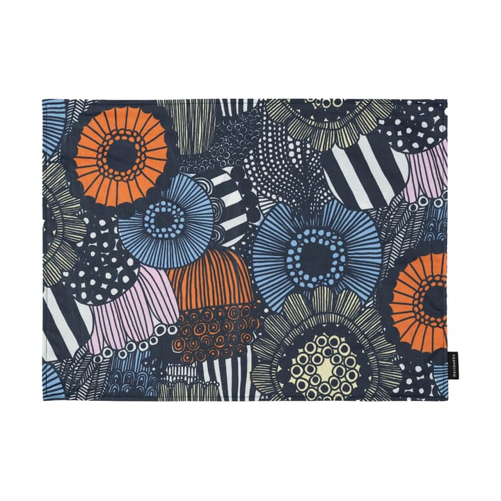 Mantel individual Pieni Siirtolapuutarha - White-yellow-orange-light blue - Marimekko