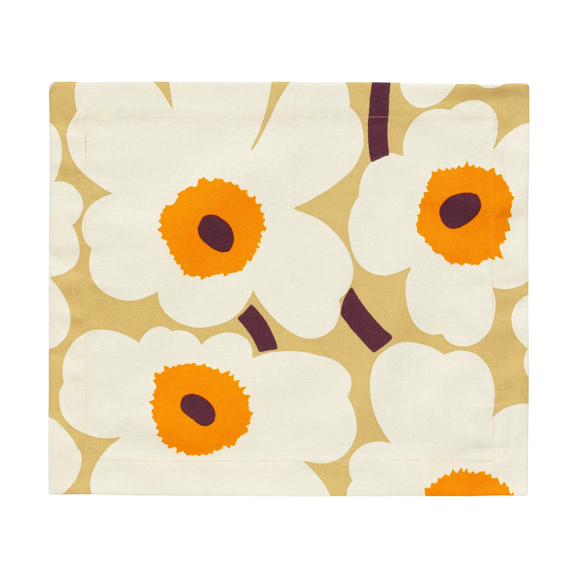 Mantel individual Pieni Unikko, Beige Marimekko