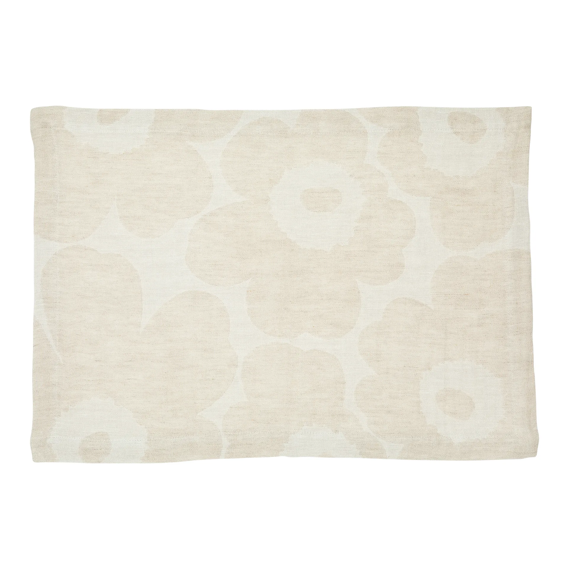 Mantel individual Pieni Unikko lino, Beige-blanco-negro Marimekko